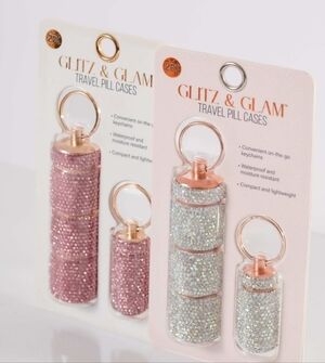 Glitz & Glam Travel Pill Cases Set